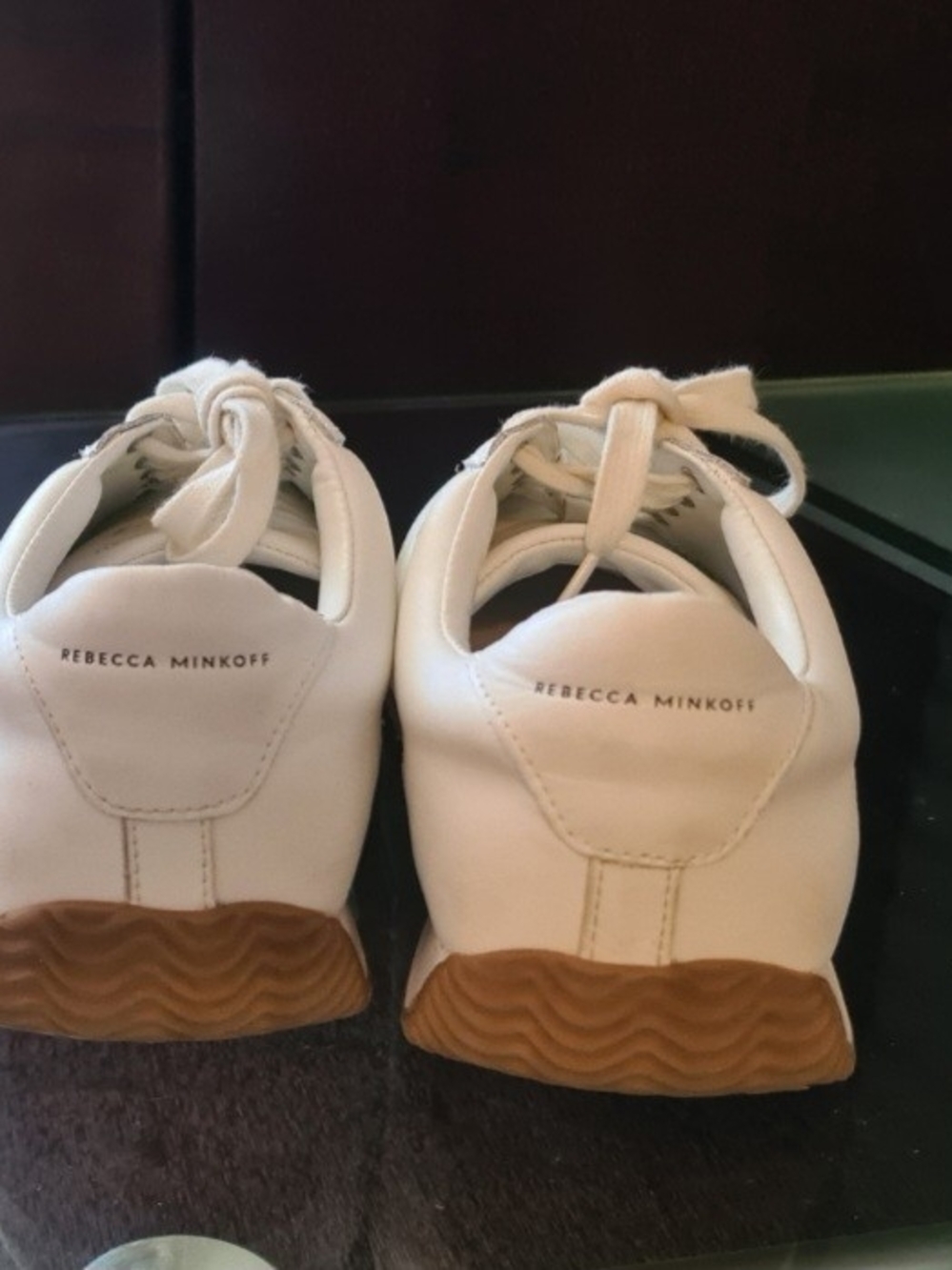 Rebecca Minkoff White Leather Sneakers